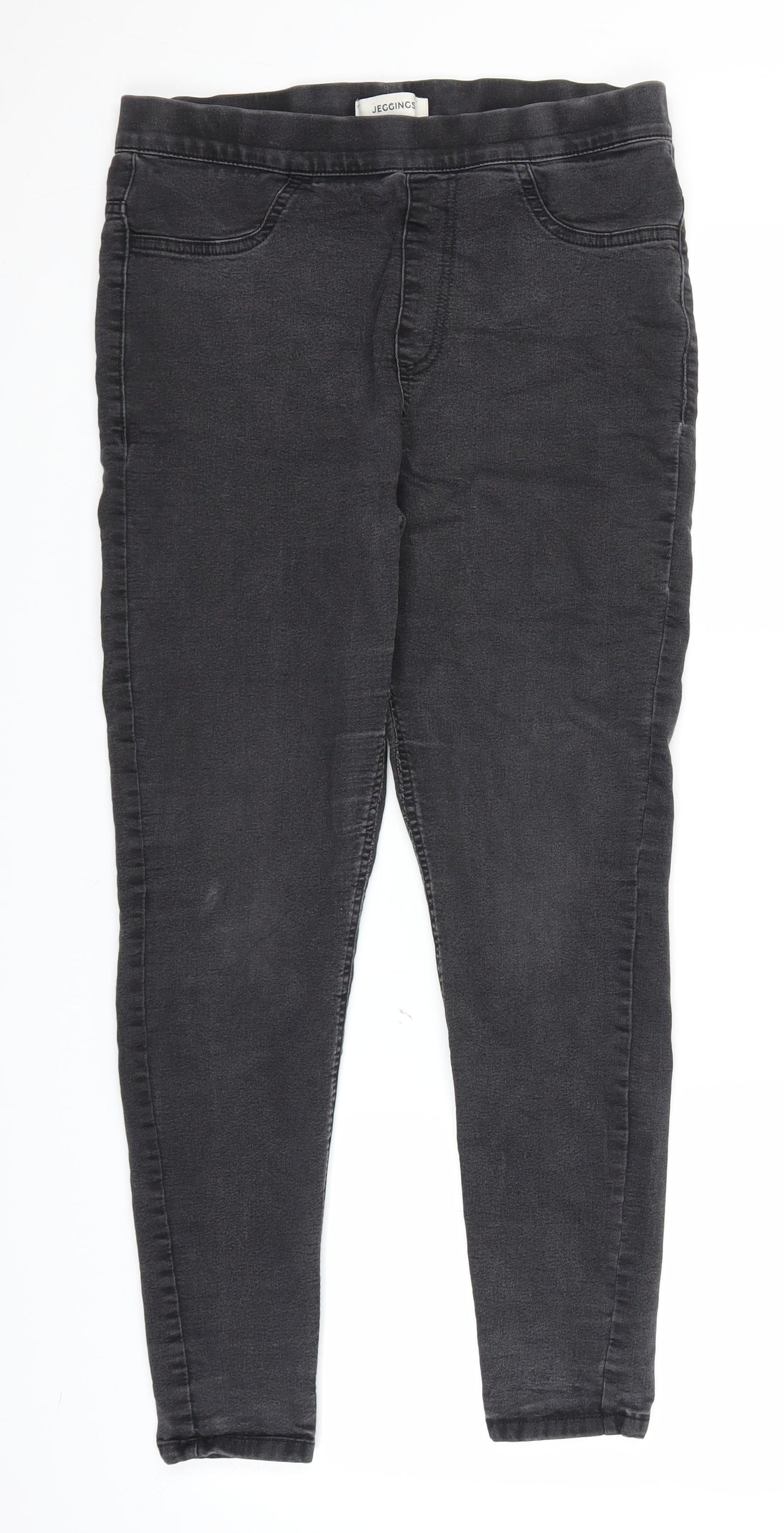 Marks and Spencer Womens Black  Denim Jegging Jeans Size 12 L25 in