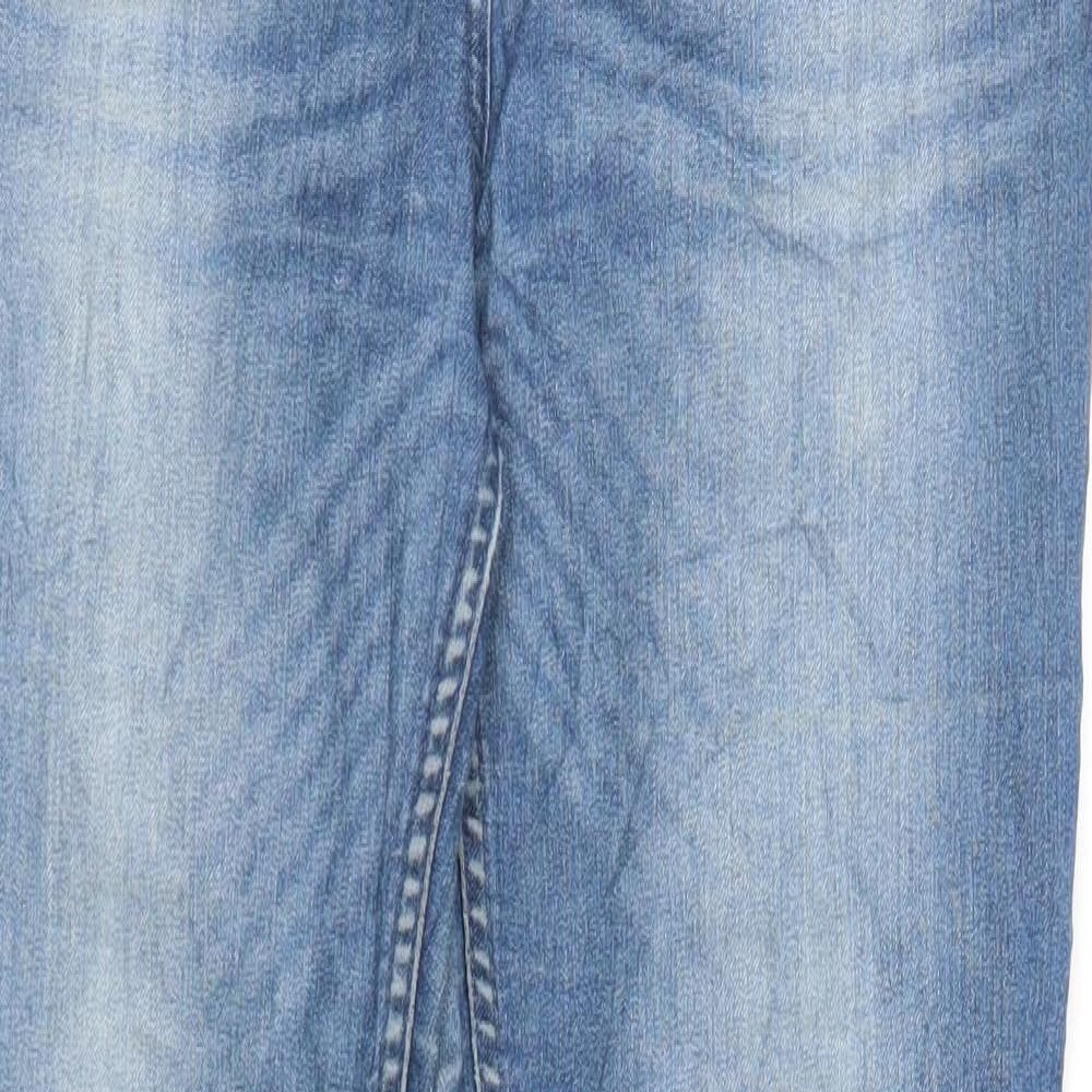 Blue Motion Womens Blue  Denim Straight Jeans Size 16 L30.5 in