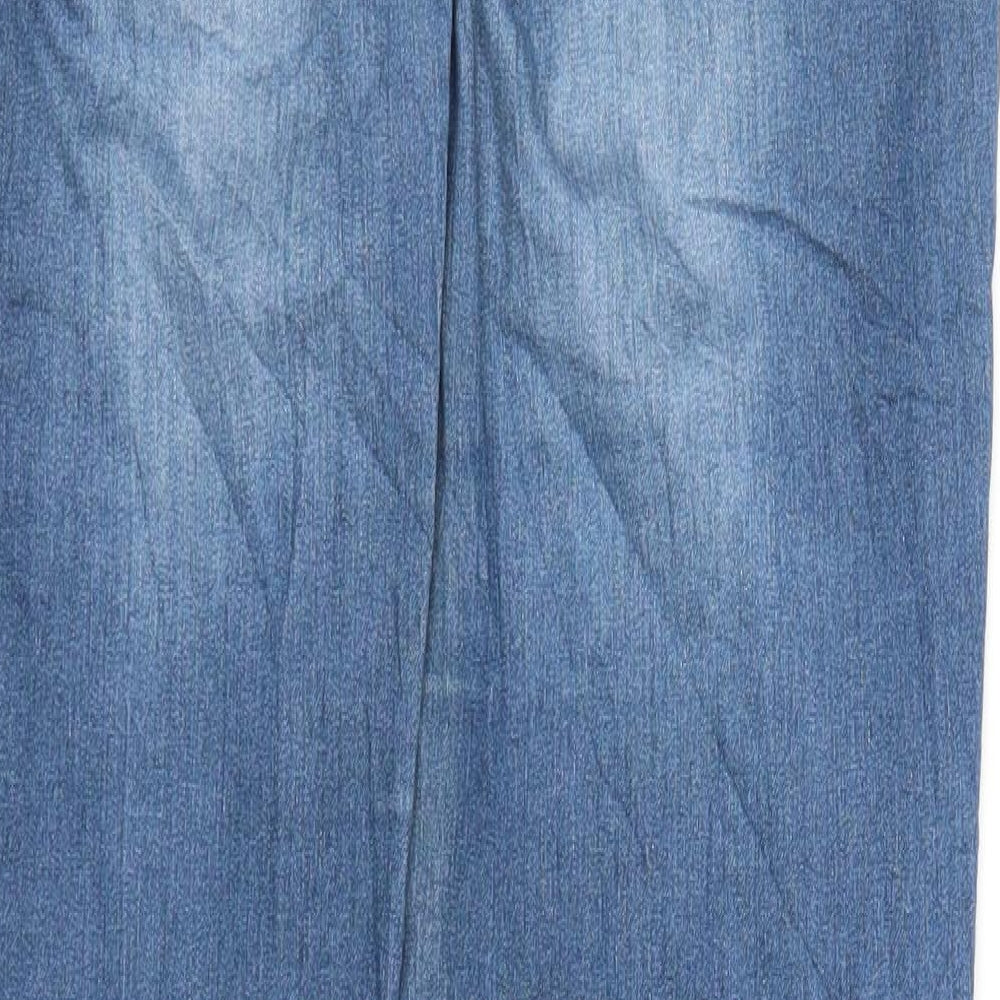 Blue Motion Womens Blue  Denim Straight Jeans Size 16 L30.5 in