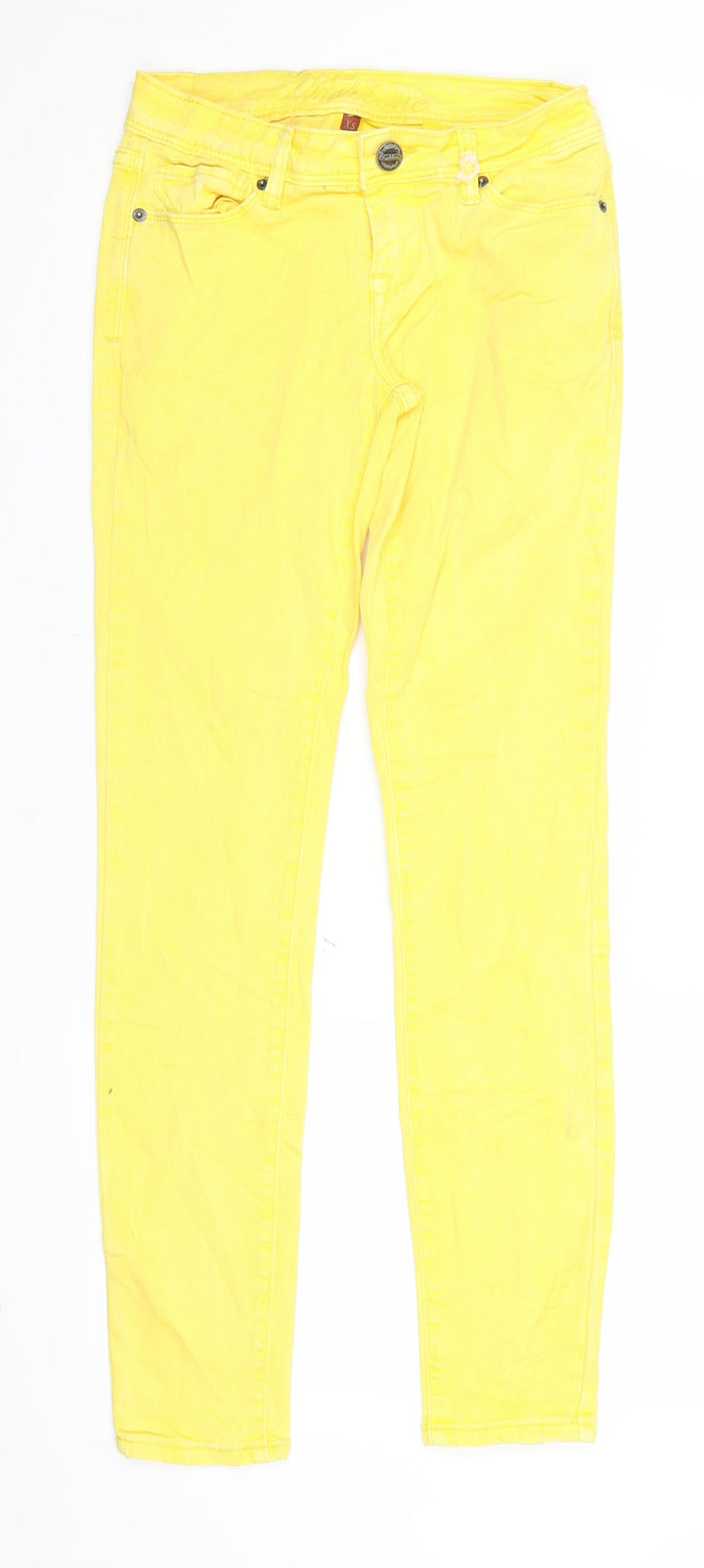 Fishbone Womens Yellow  Denim Jegging Jeans Size XS L30 in