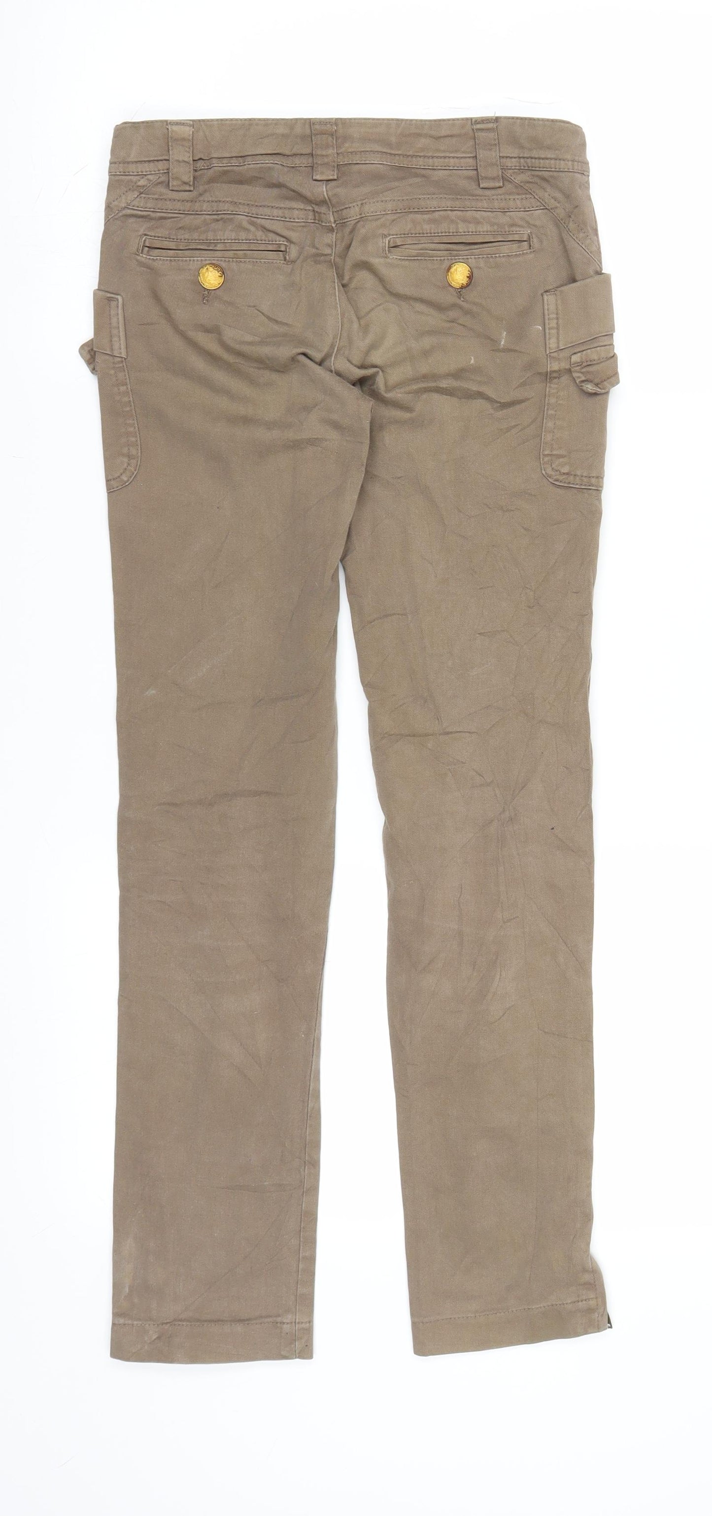 Zara Girls Brown   Chino Trousers Size 9-10 Years