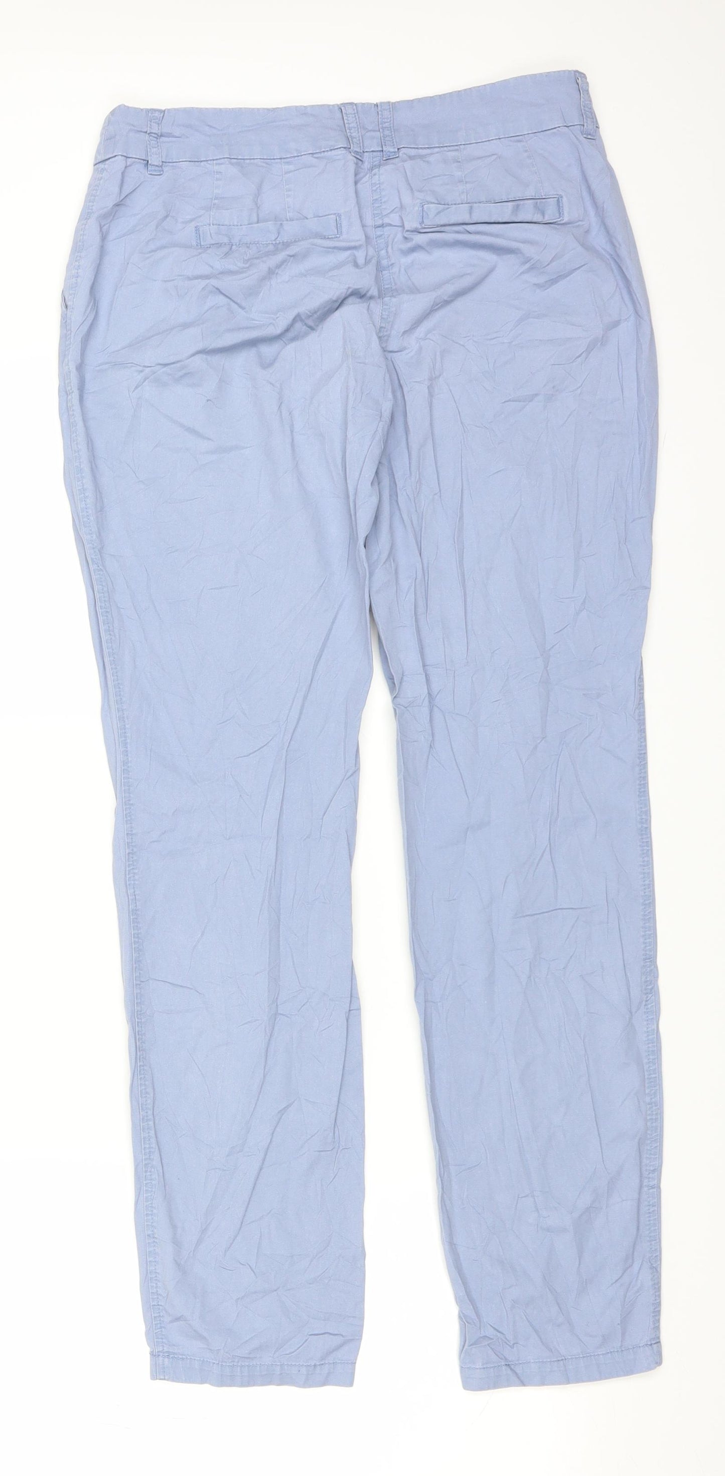 Zero Womens Blue   Chino Trousers Size 34 in L29 in