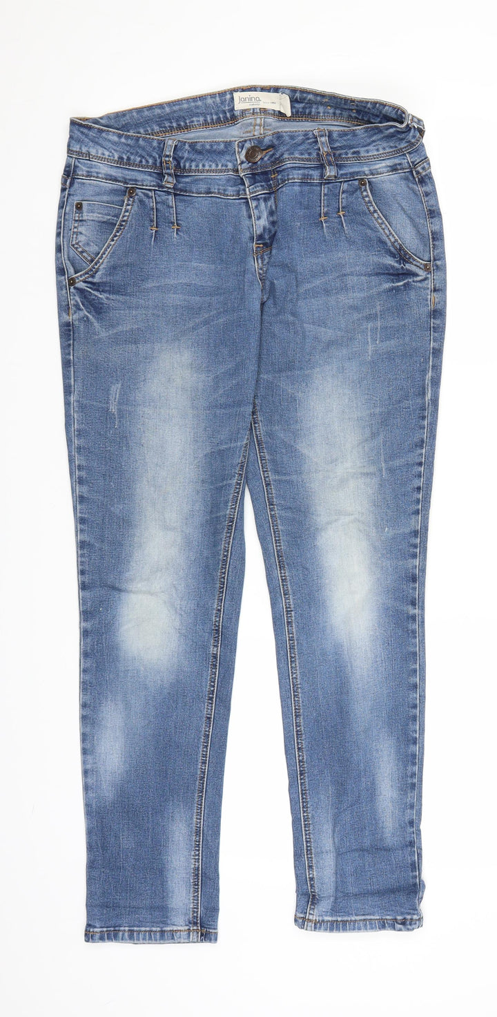 Janina Womens Blue  Denim Jegging Jeans Size 38 in L28 in
