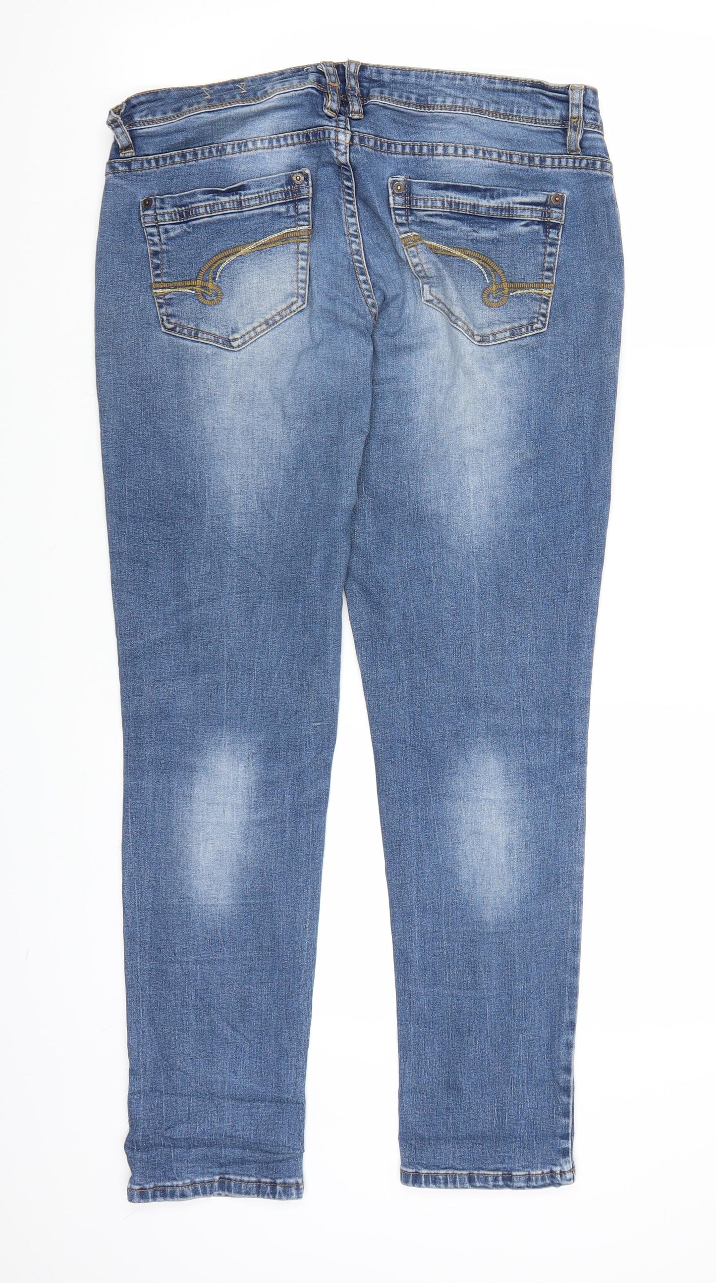 Janina Womens Blue  Denim Jegging Jeans Size 38 in L28 in