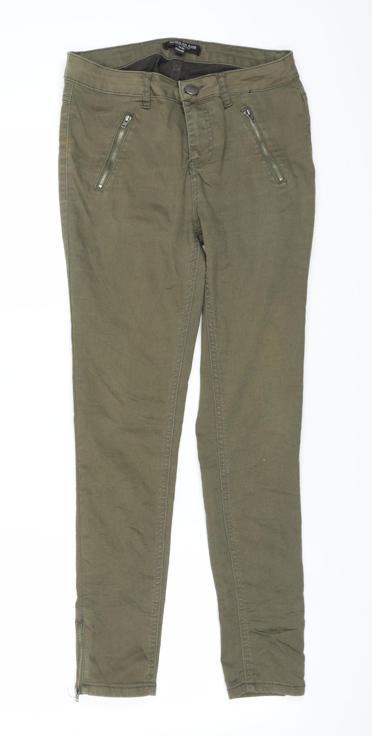 Select Womens Green  Denim Jegging Jeans Size 12 L26 in
