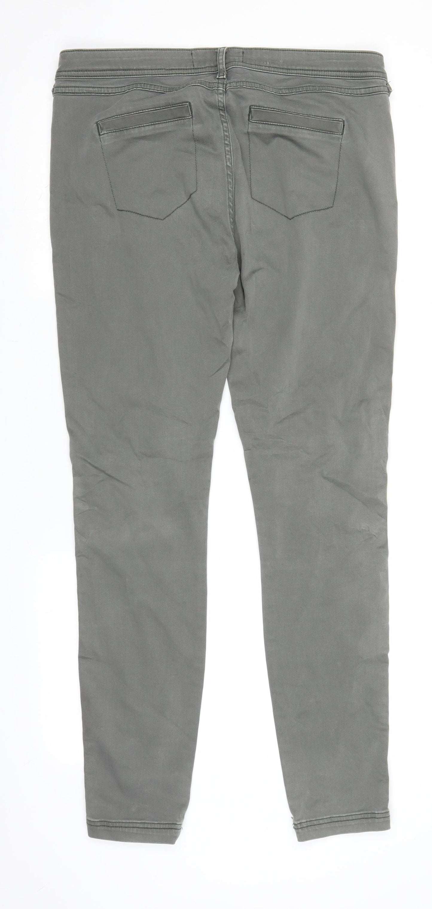 River Island Womens Grey  Denim Jegging Jeans Size 14 L29 in