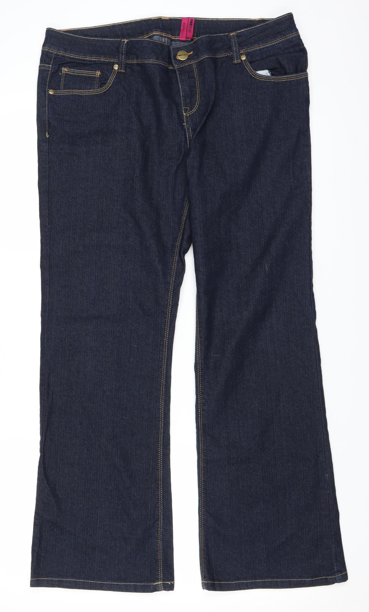 YESYES Womens Blue  Denim Bootcut Jeans Size 18 L28 in