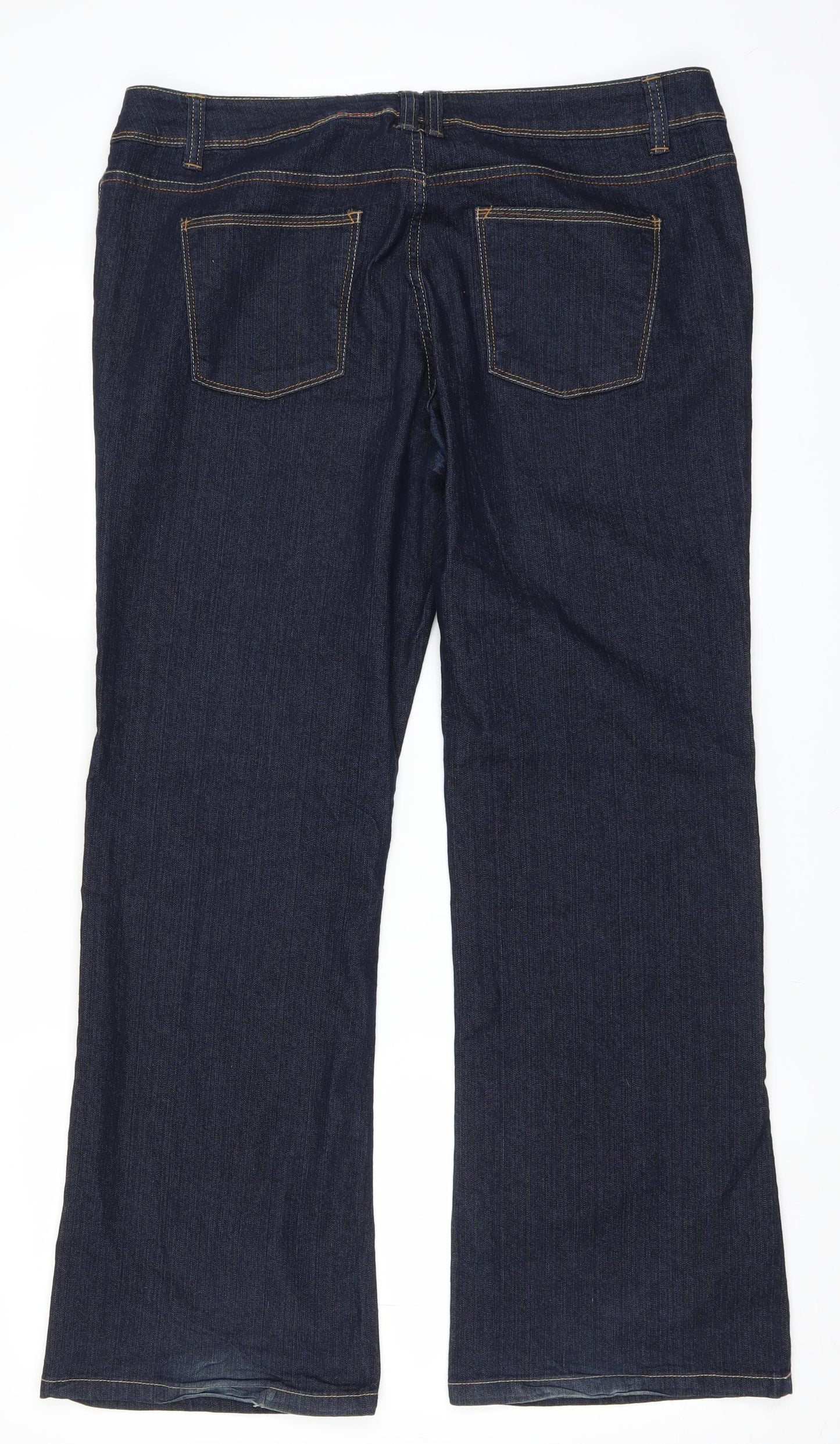 YESYES Womens Blue  Denim Bootcut Jeans Size 18 L28 in