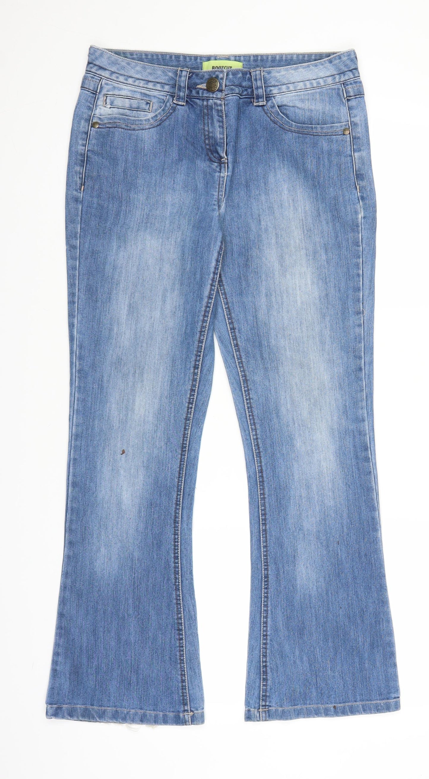 George Womens Blue  Denim Bootcut Jeans Size 8 L28 in