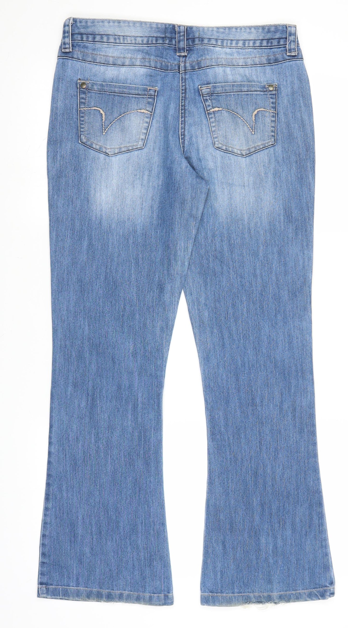 George Womens Blue  Denim Bootcut Jeans Size 8 L28 in