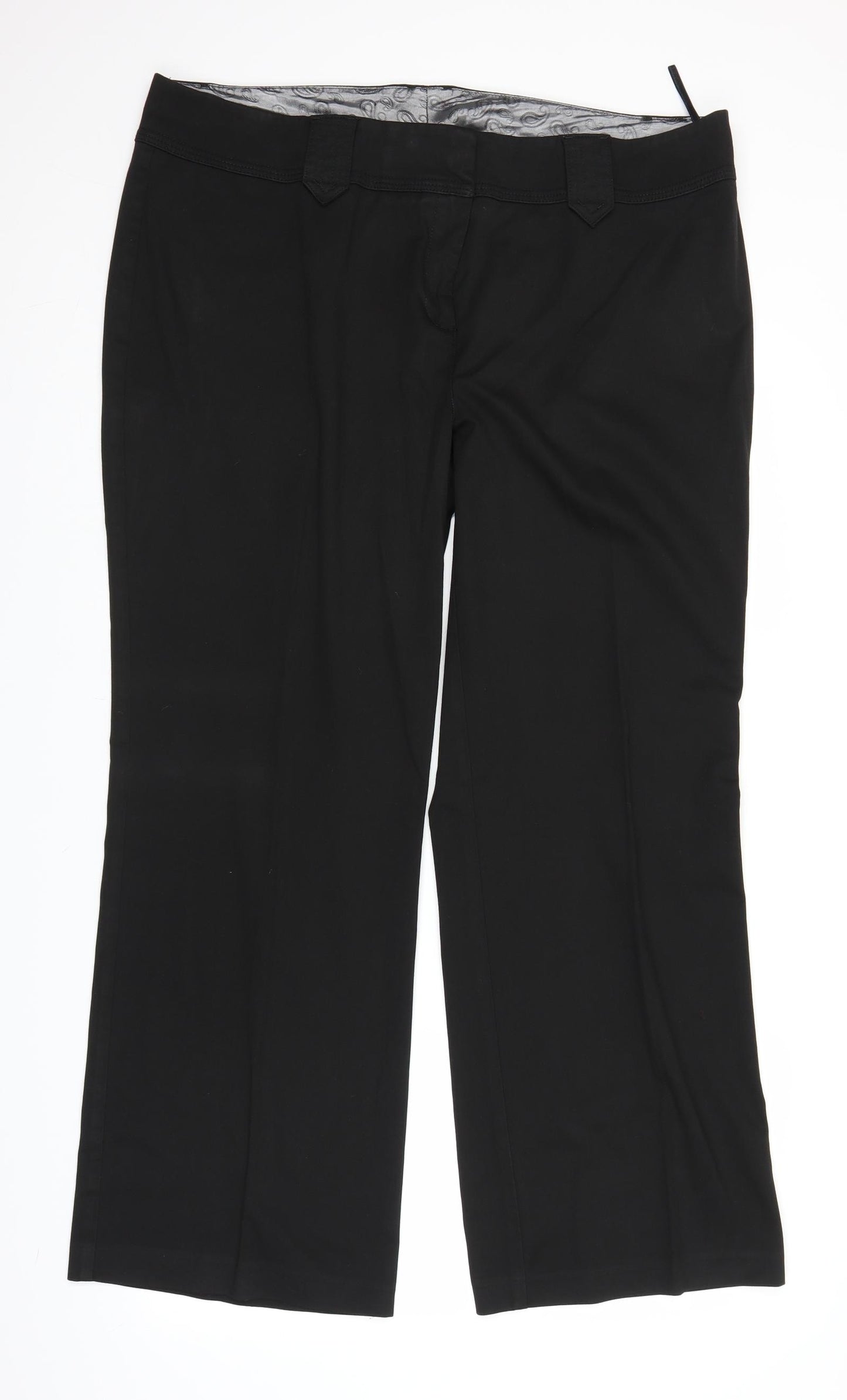 NEXT Womens Black   Trousers  Size 20 L28 in