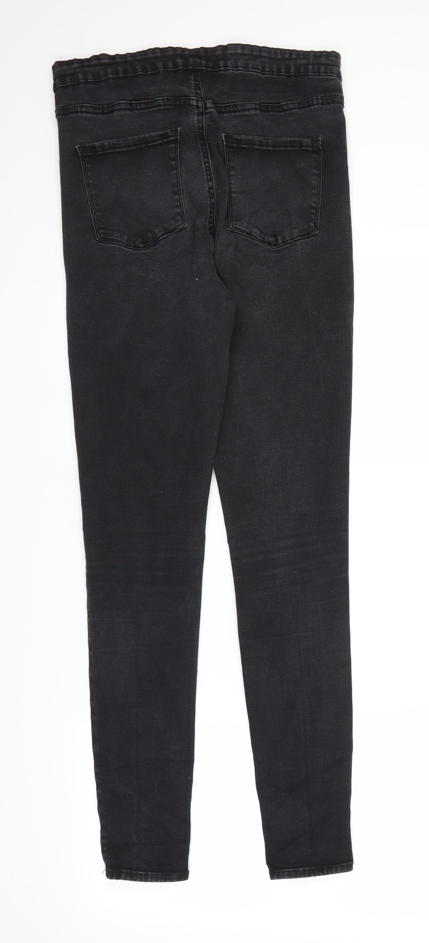 Denim & Co. Womens Black  Denim Jegging Jeans Size 16 L30 in