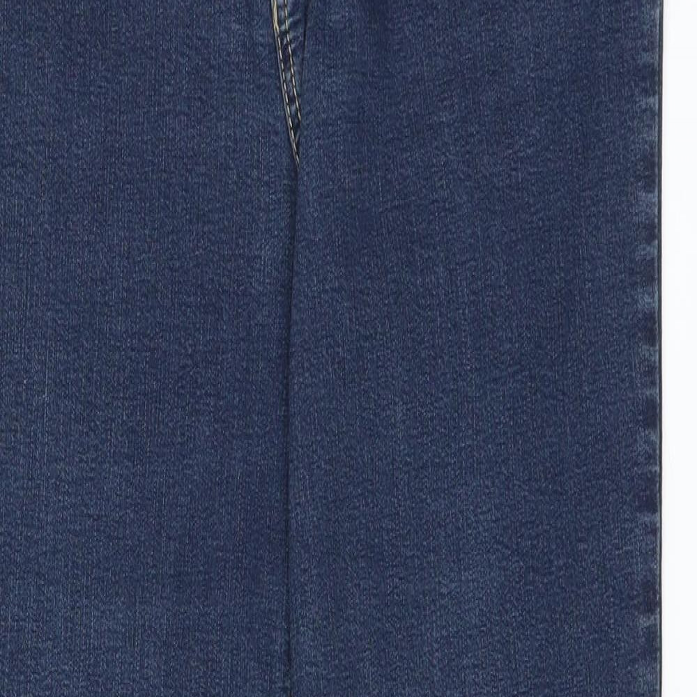 Marks and Spencer Womens Blue  Denim Straight Jeans Size 12 L28 in