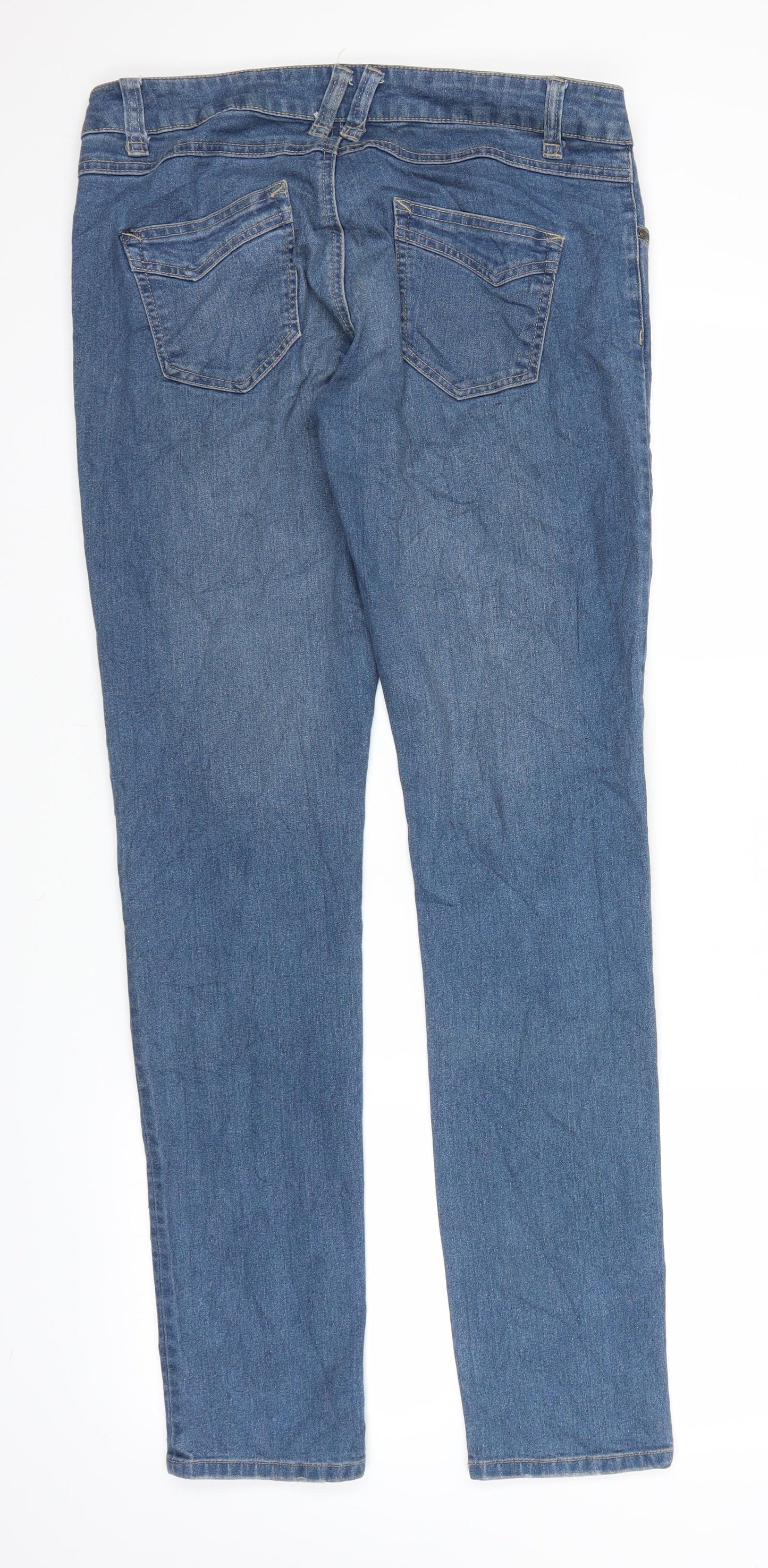 Pimkie Womens Blue  Denim Straight Jeans Size 32 in L31 in