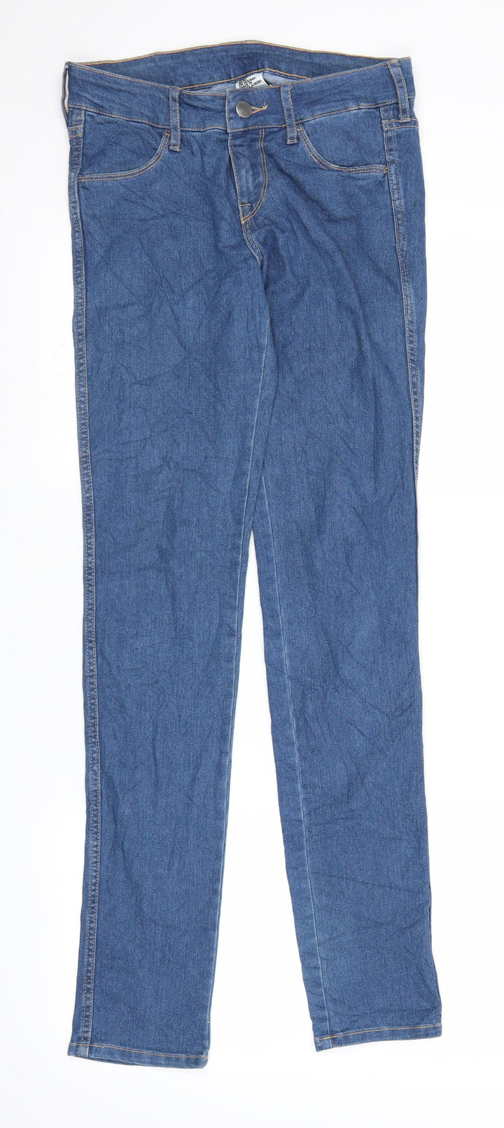 H&M Womens Blue  Denim Skinny Jeans Size 26 L31 in