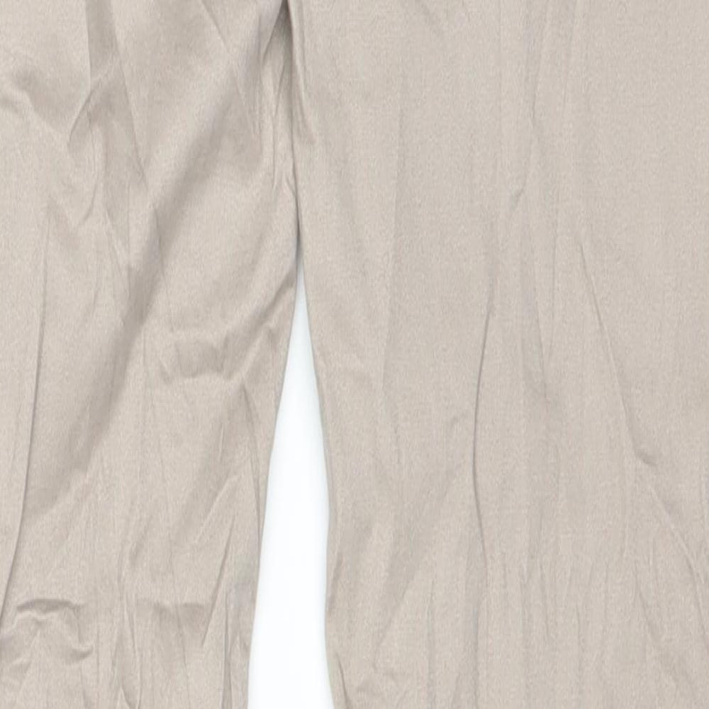 Flame Womens Beige   Chino Trousers Size 10 L30 in