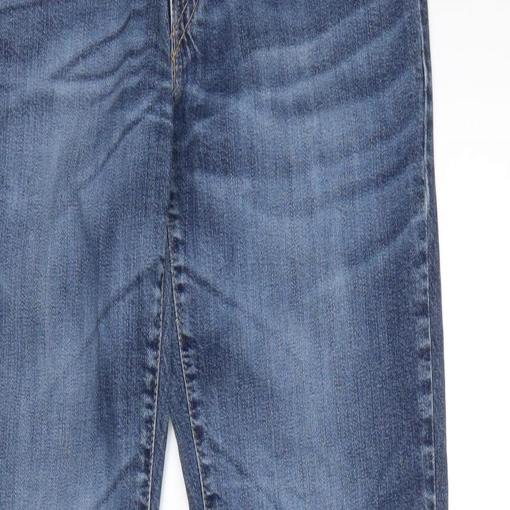 Levi's Womens Blue  Denim Flared Jeans Size 28 L32 in