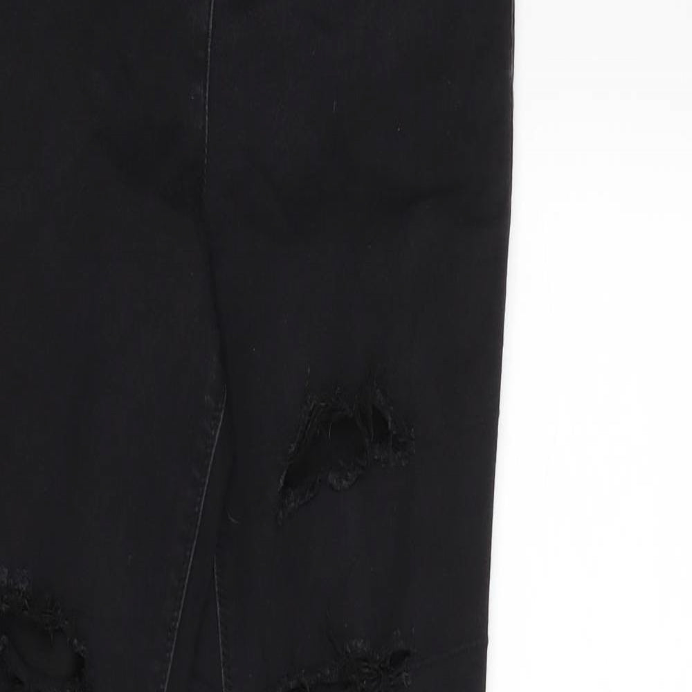 Matalan Womens Black  Denim Skinny Jeans Size 10 L28 in