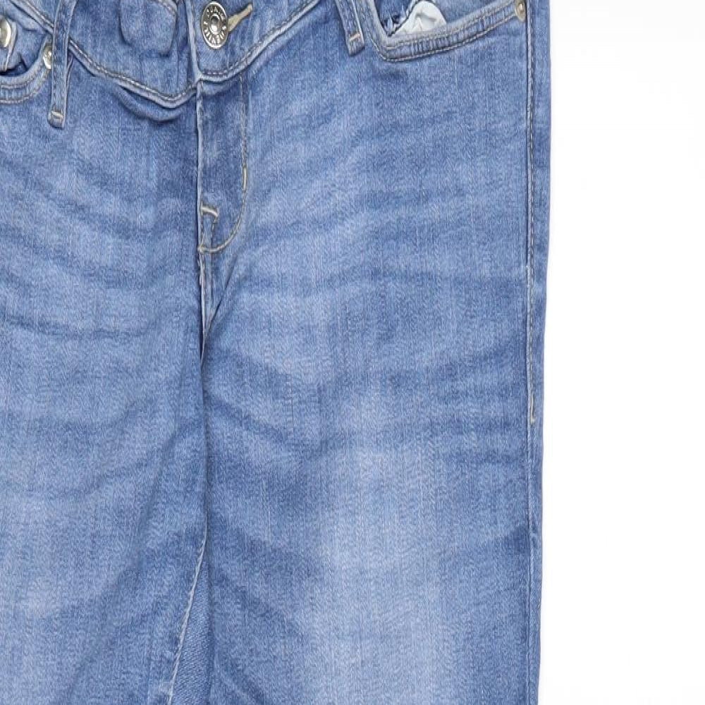 H&M Womens Blue  Denim Skinny Jeans Size 34 in L31 in - Over the bump