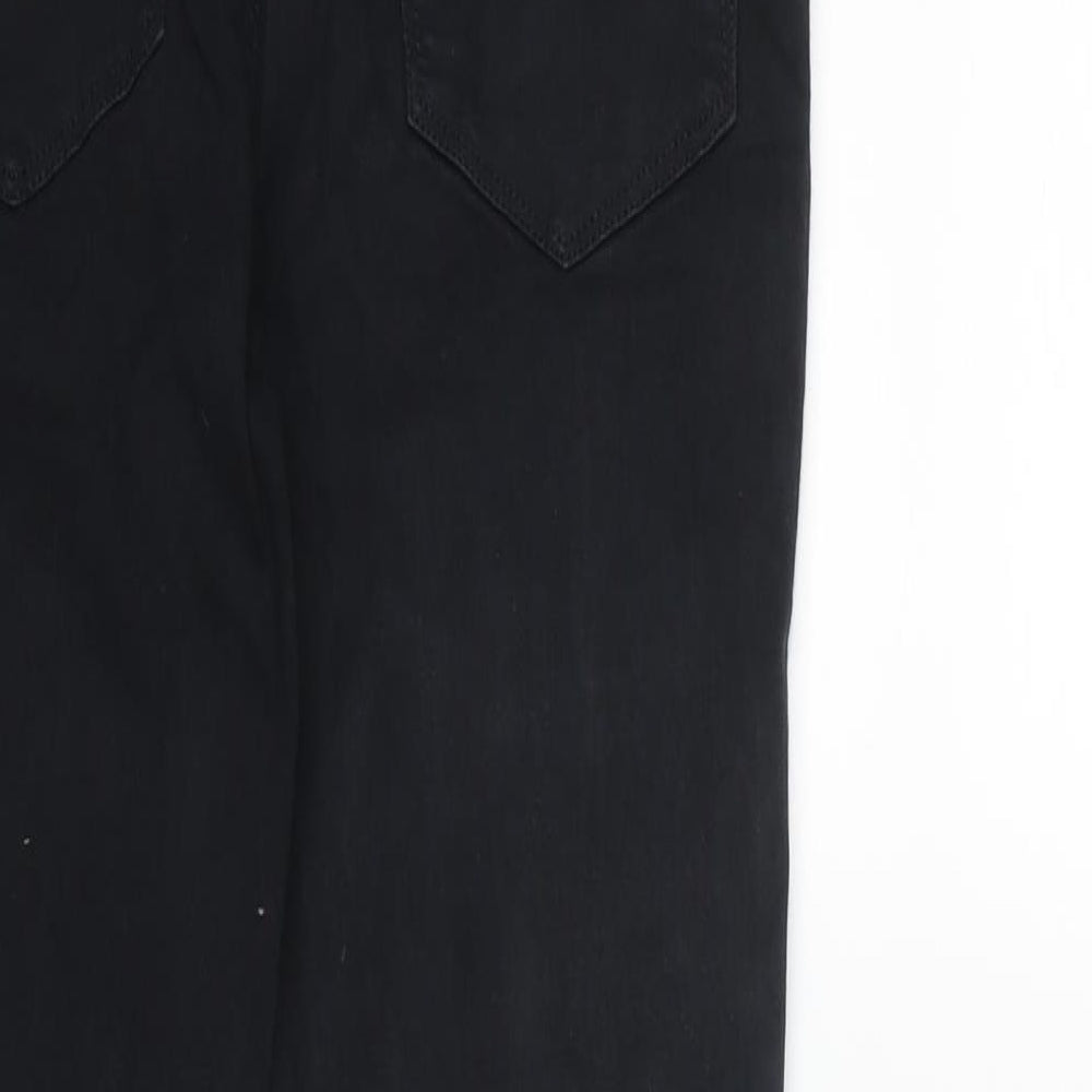 Miss Selfridge Womens Black  Denim Skinny Jeans Size 12 L28 in