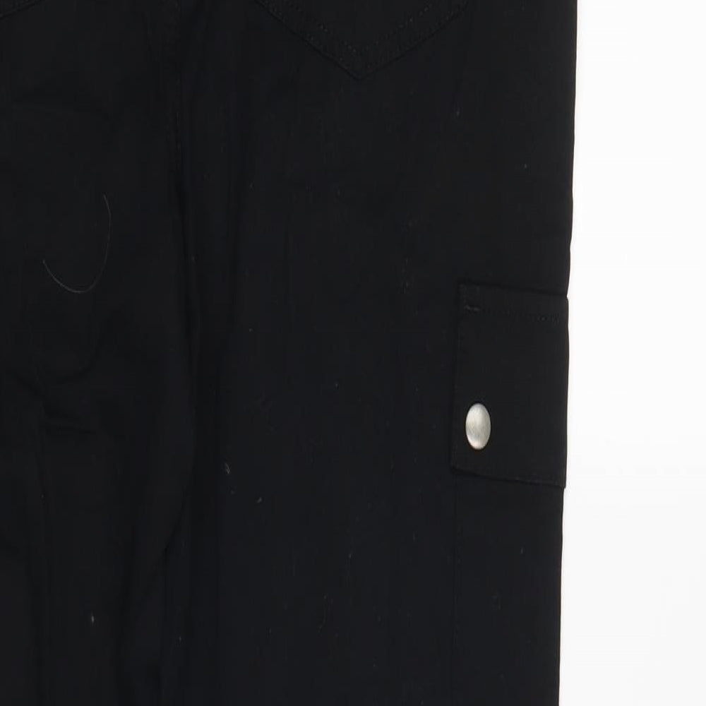 New Look Womens Black   Cargo Trousers Size 10 L27 in