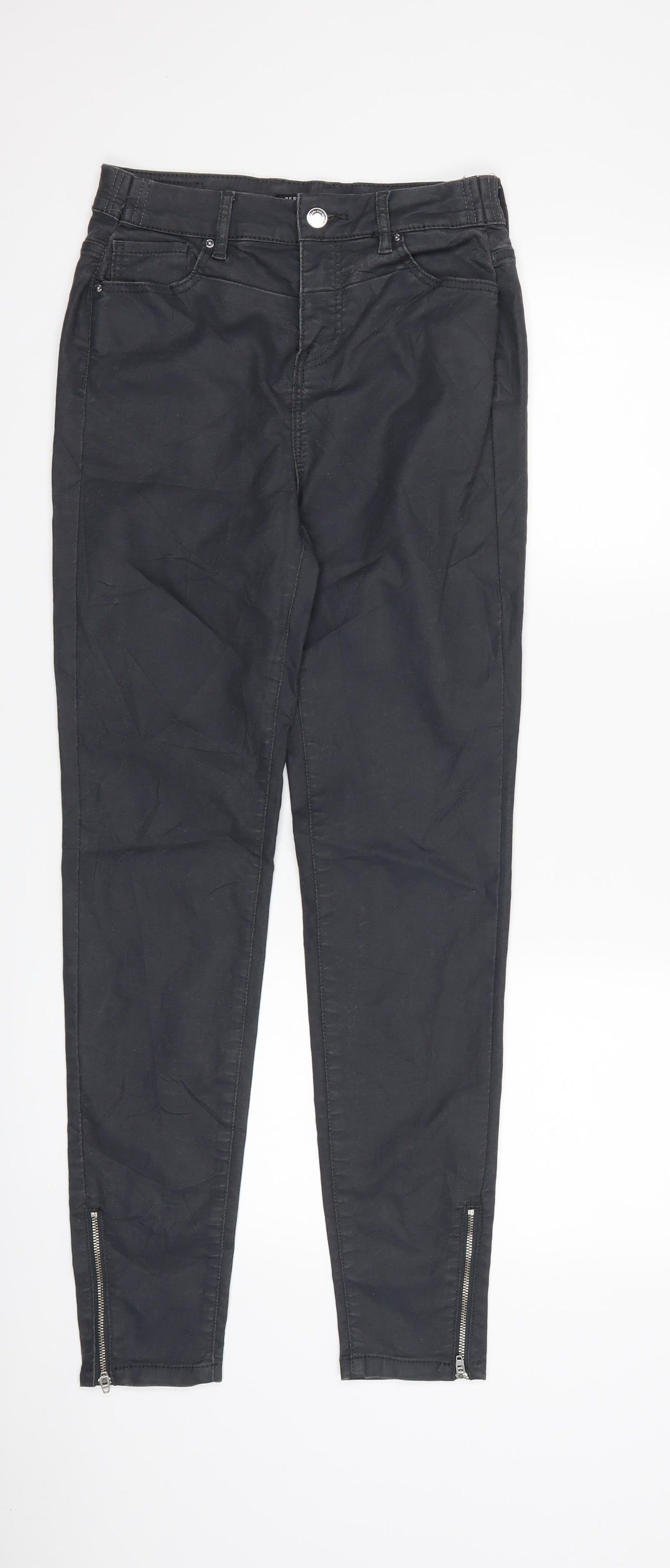 RESERVED Womens Grey  Denim Skinny Jeans Size 10 L28 in