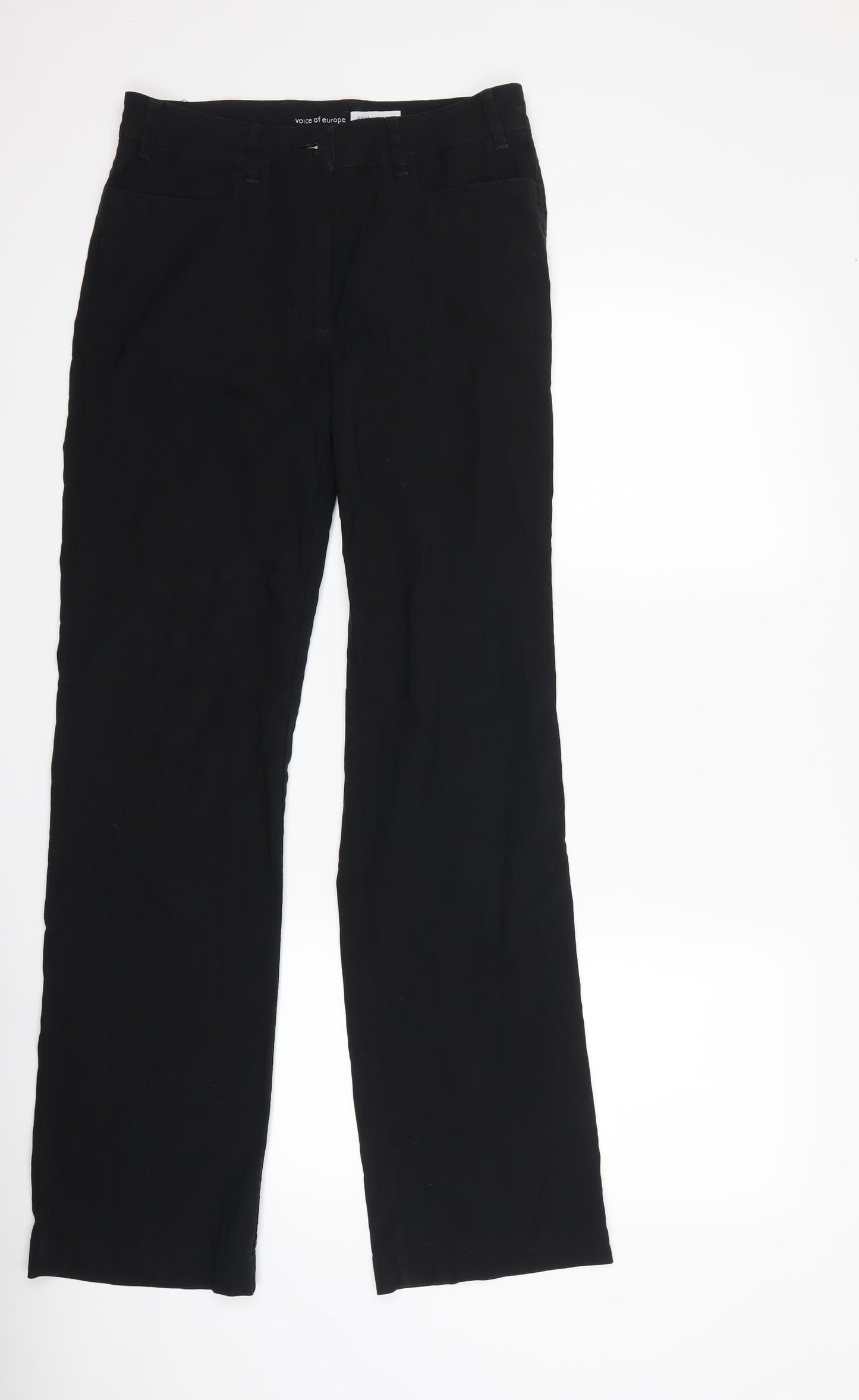 voice of europe Womens Black   Trousers  Size 28 in L32 in