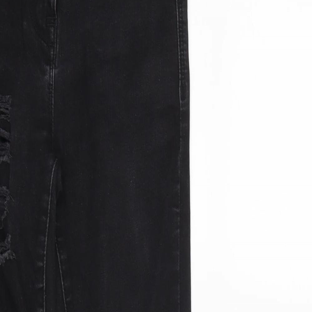 NEXT Womens Black  Denim Skinny Jeans Size 6 L27 in