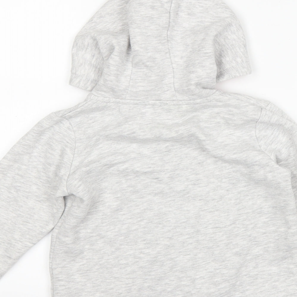 Matalan Girls Grey   Full Zip Hoodie Size 5-6 Years