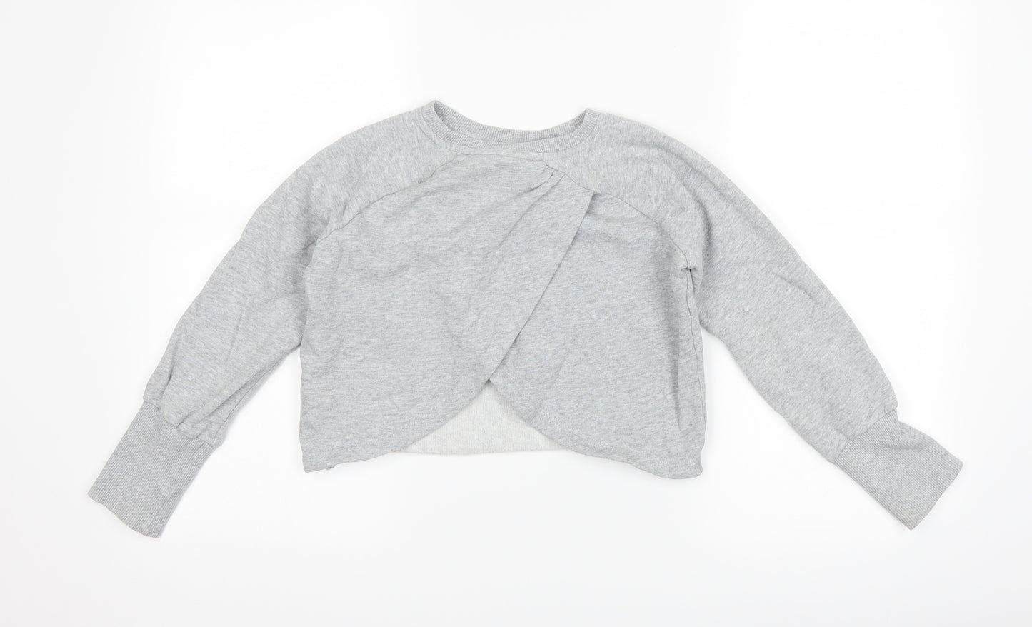 NEXT Girls Grey   Pullover Sweatshirt Size 8 Years  - love