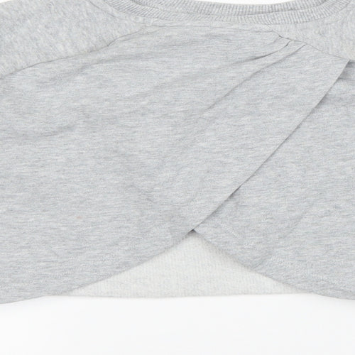 NEXT Girls Grey   Pullover Sweatshirt Size 8 Years  - love