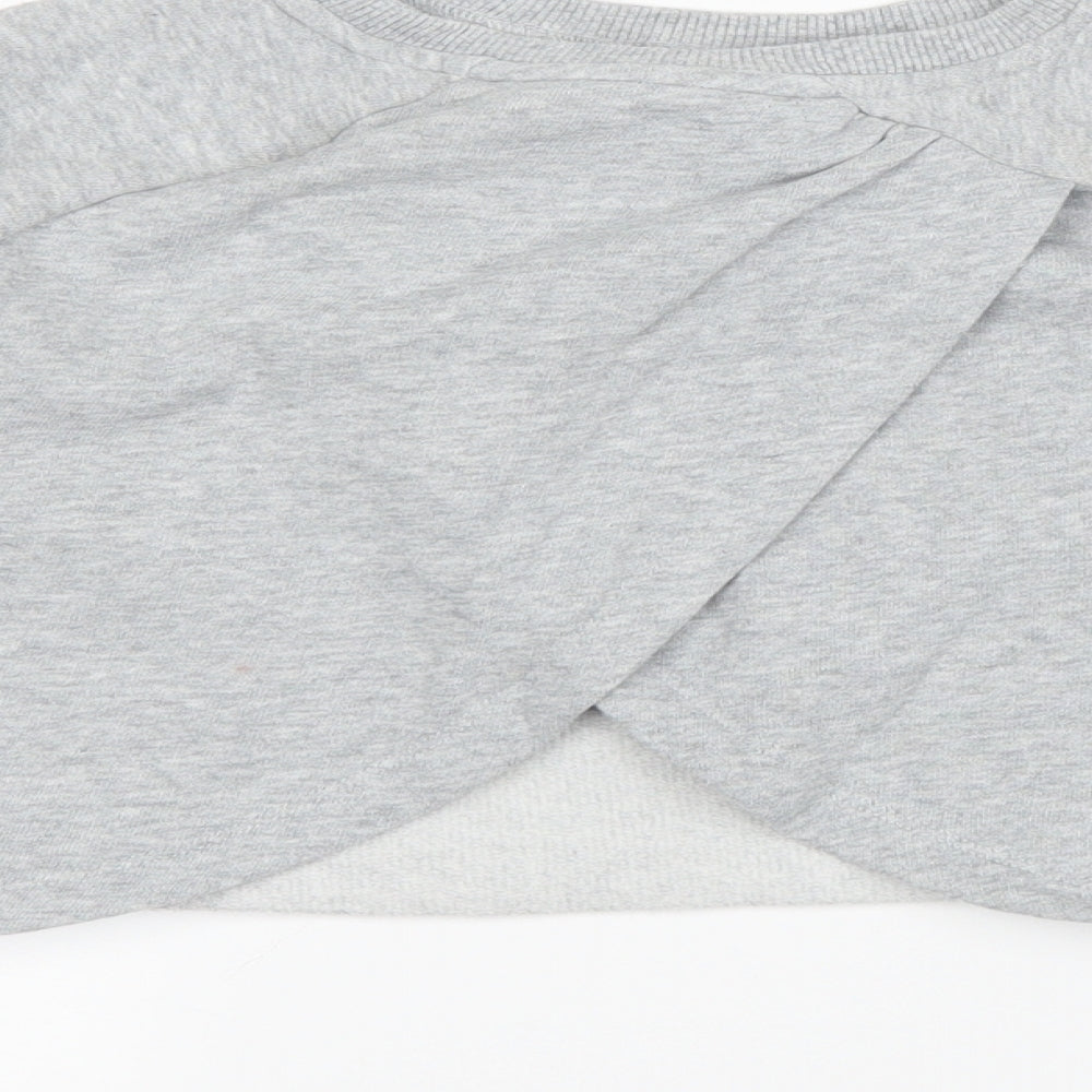 NEXT Girls Grey   Pullover Sweatshirt Size 8 Years  - love