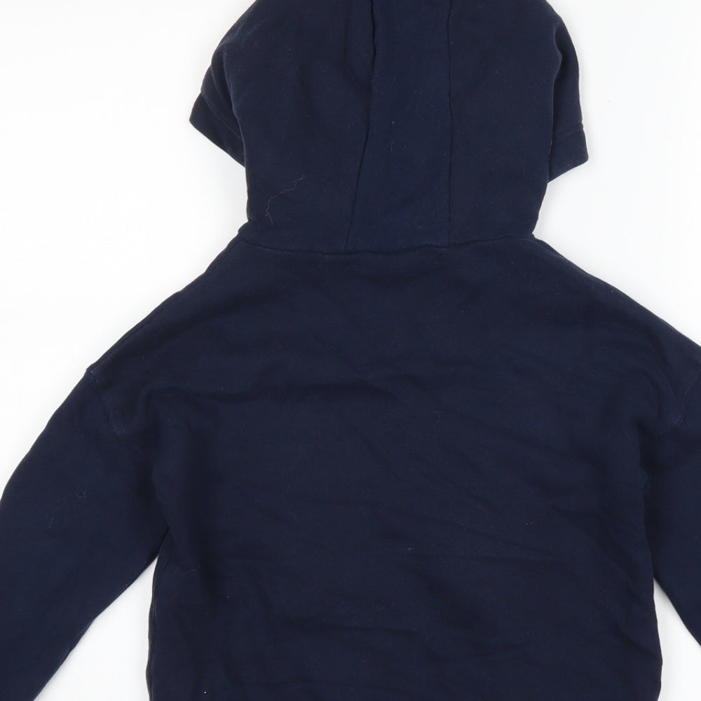 NEXT Girls Blue   Pullover Hoodie Size 6 Years  - Rainbows