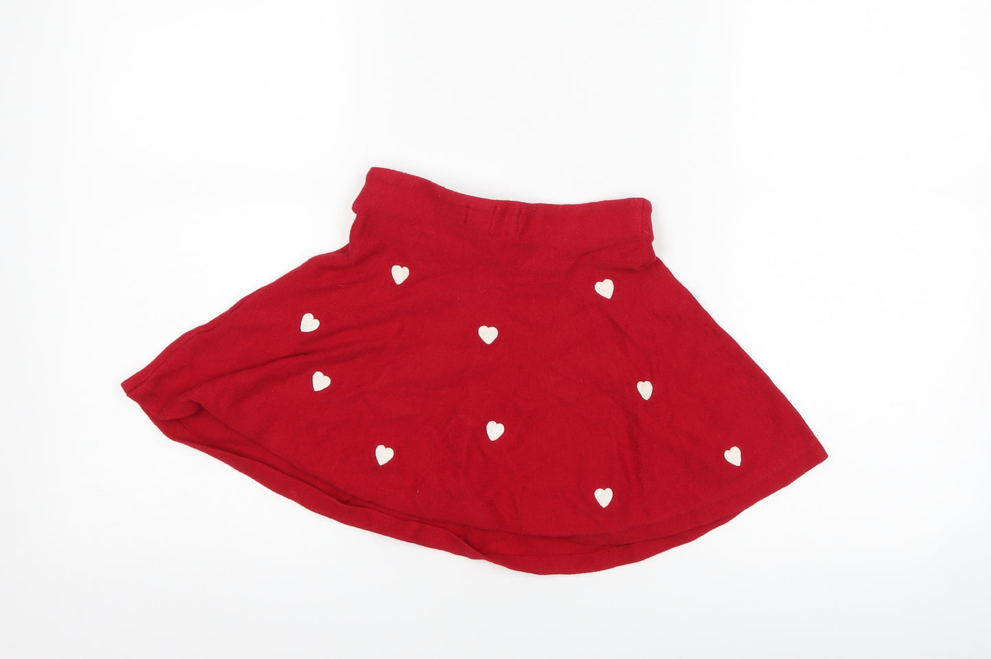 H&M Girls Red Polka Dot  A-Line Skirt Size 5-6 Years