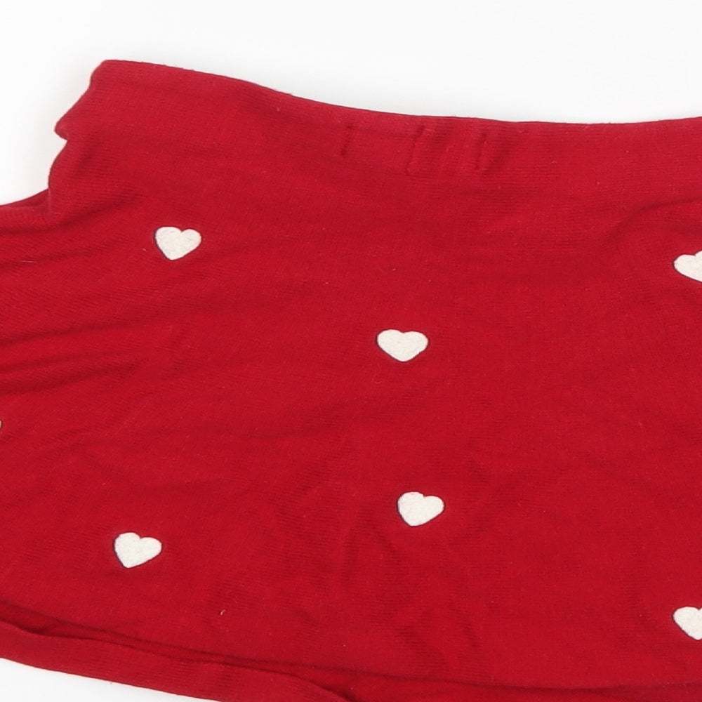 H&M Girls Red Polka Dot  A-Line Skirt Size 5-6 Years