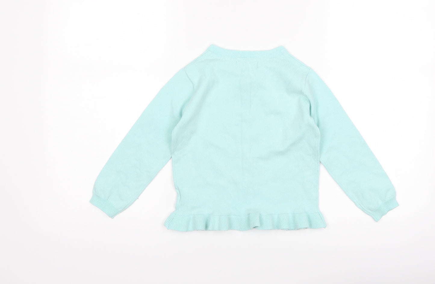 Primark Girls Blue   Cardigan Jumper Size 4-5 Years