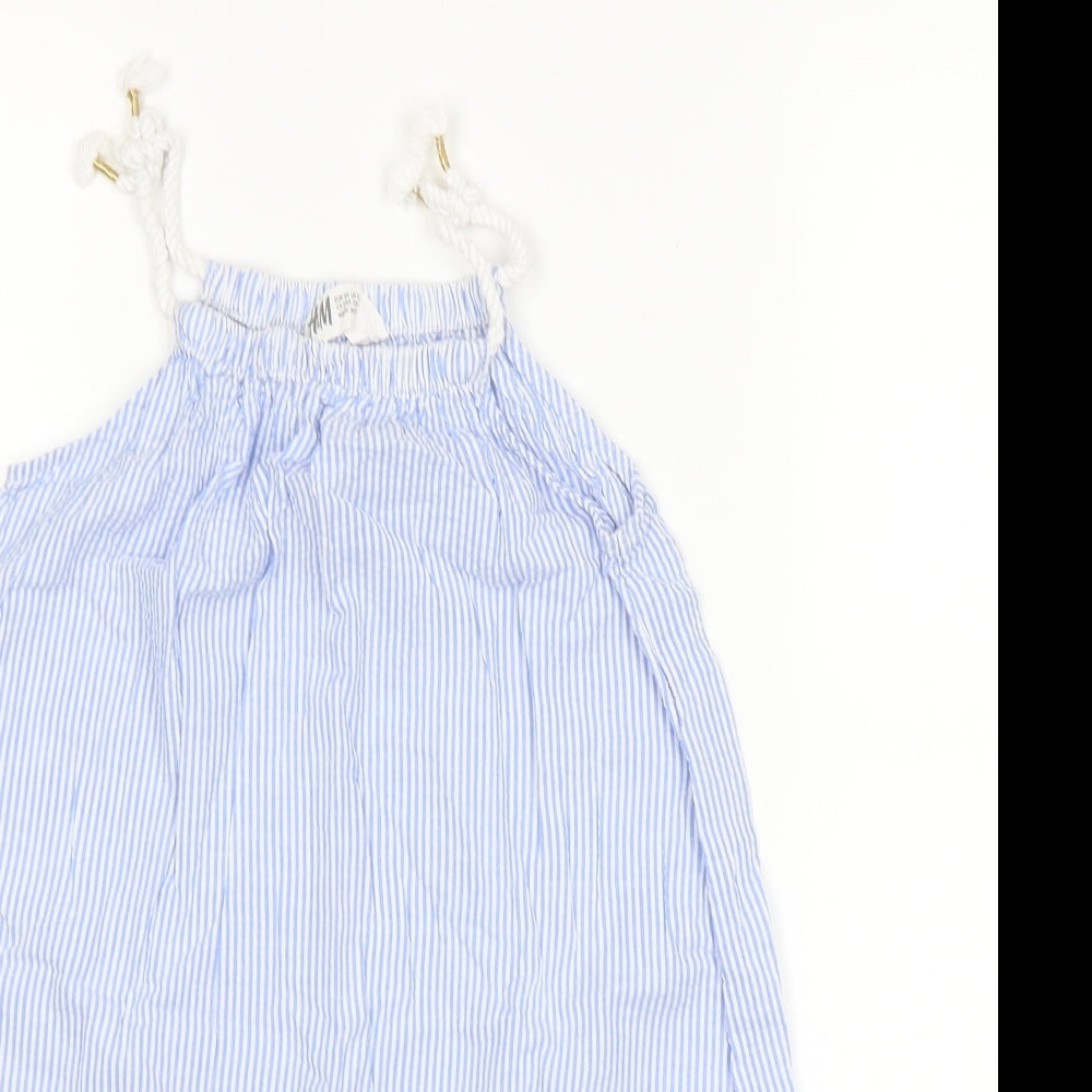 H&M Girls Blue Striped  Shift  Size 6-7 Years
