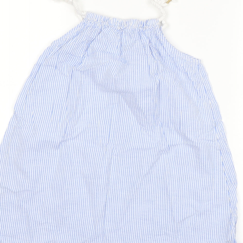 H&M Girls Blue Striped  Shift  Size 6-7 Years