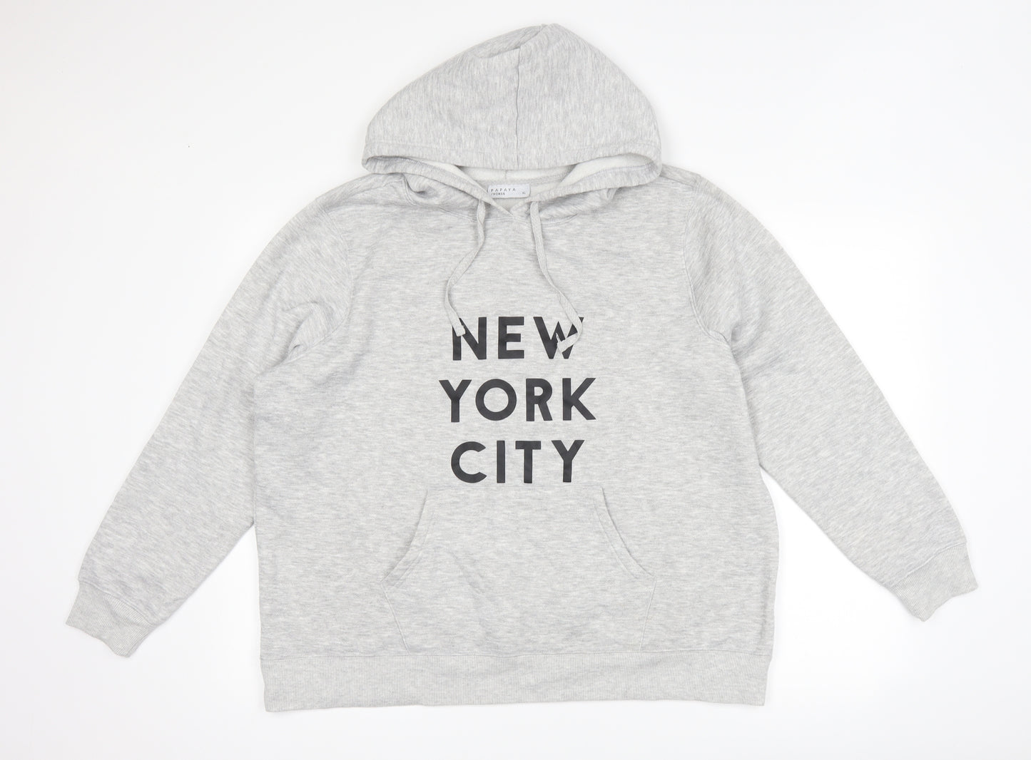 Papaya Womens Grey   Pullover Hoodie Size XL  - New York City