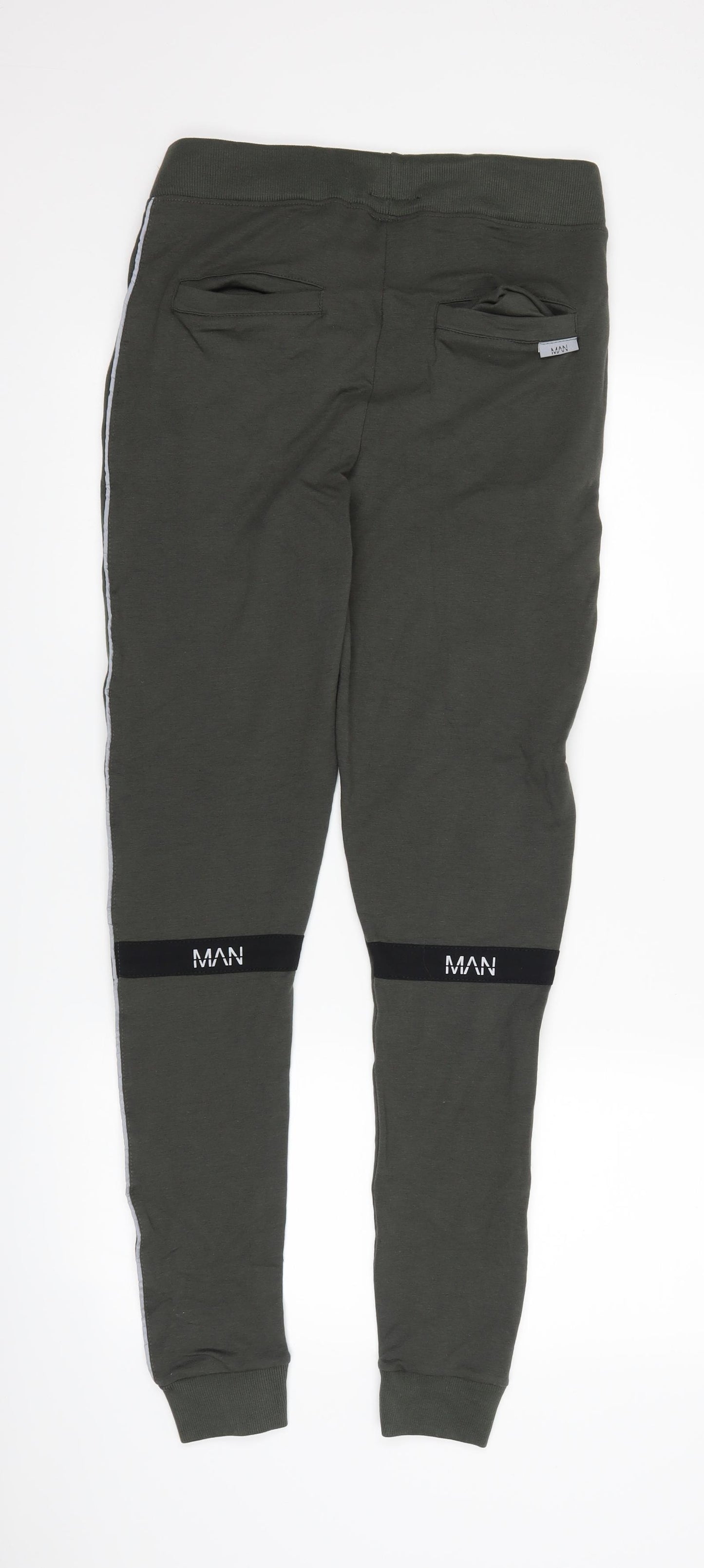 Boohoo Mens Green   Jogger Trousers Size S L28 in