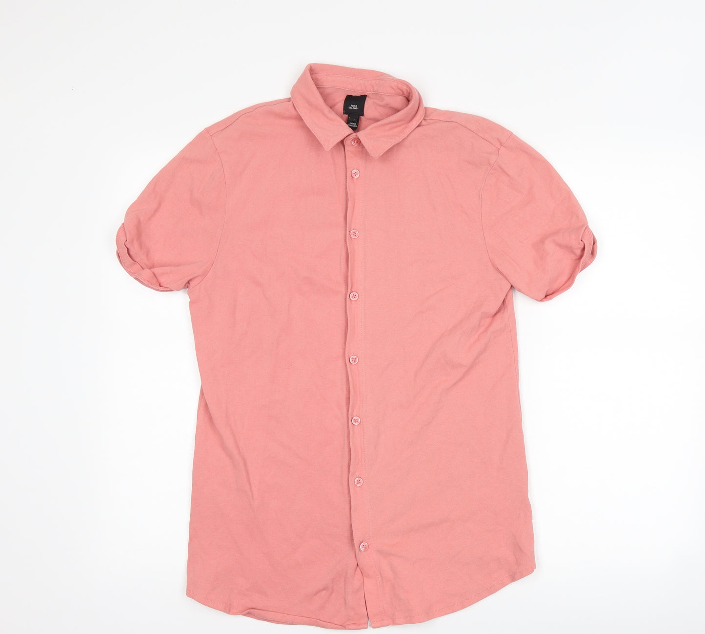 River Island Mens Pink    Button-Up Size M