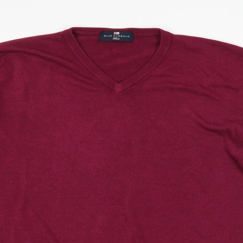 Marks and Spencer Mens Purple   Pullover Jumper Size M