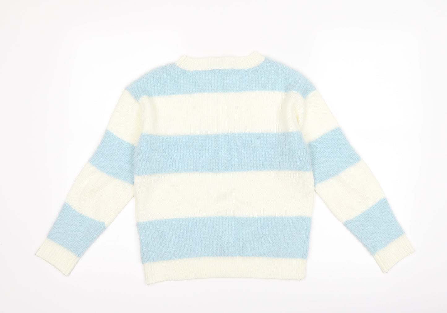 New Look Girls Blue Striped  Pullover Jumper Size 12-13 Years