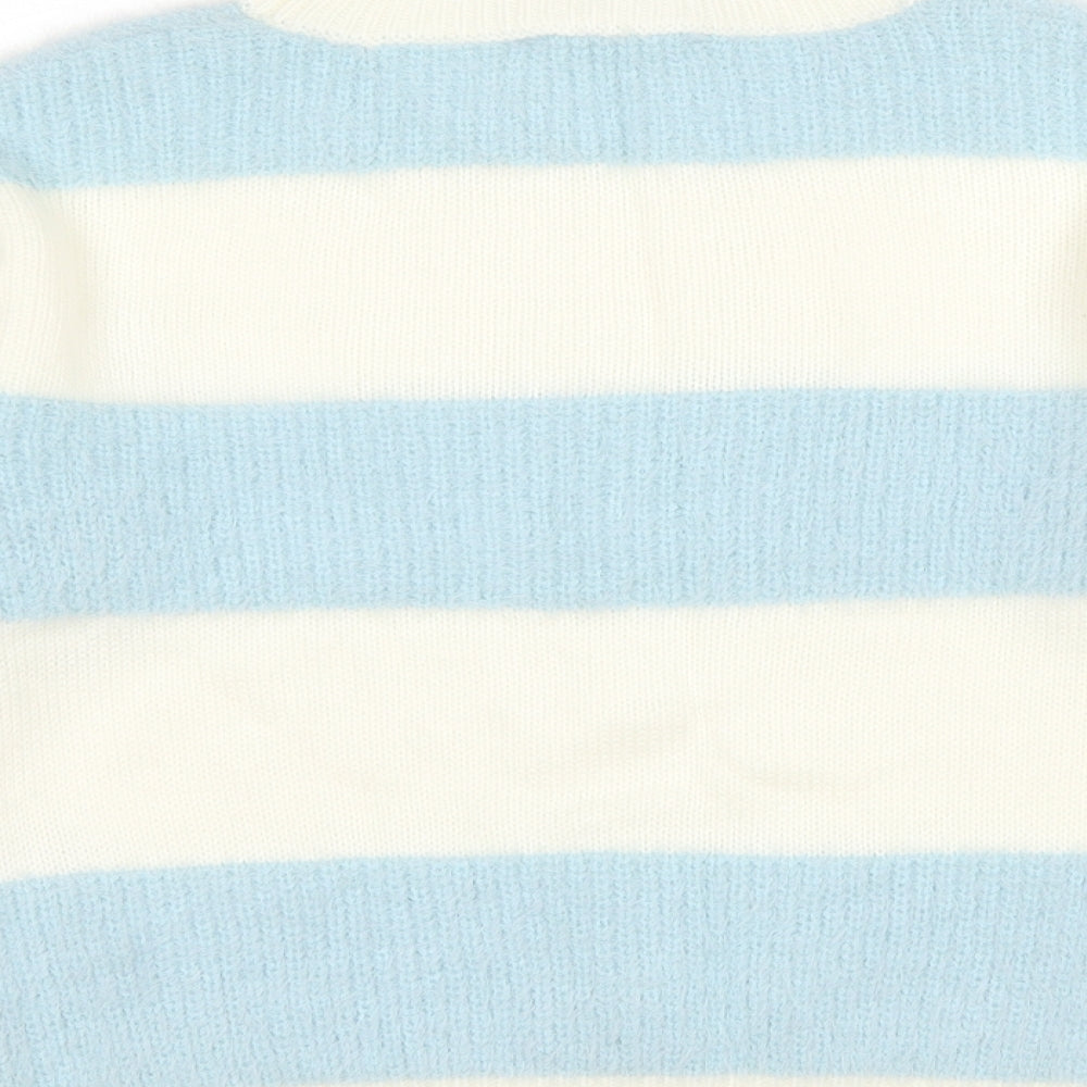 New Look Girls Blue Striped  Pullover Jumper Size 12-13 Years