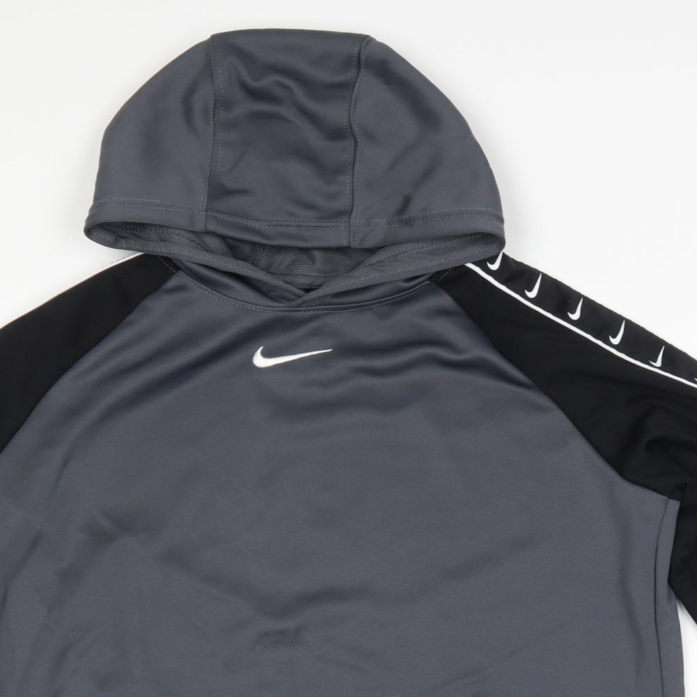 Nike Boys Grey   Pullover Hoodie Size 13-14 Years