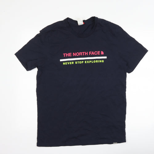 The North Face Mens Blue    T-Shirt Size L