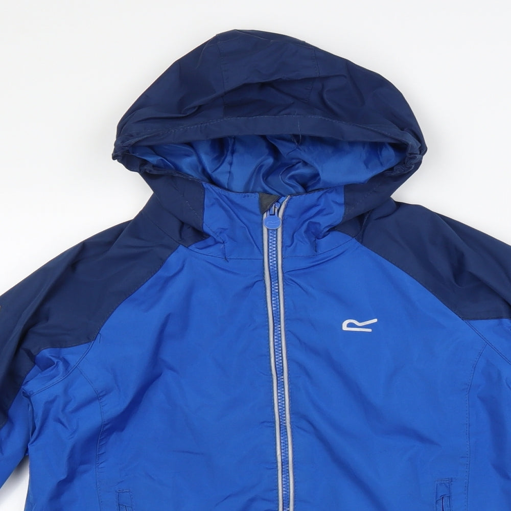 Regatta Boys Blue   Rain Coat Coat Size 9-10 Years
