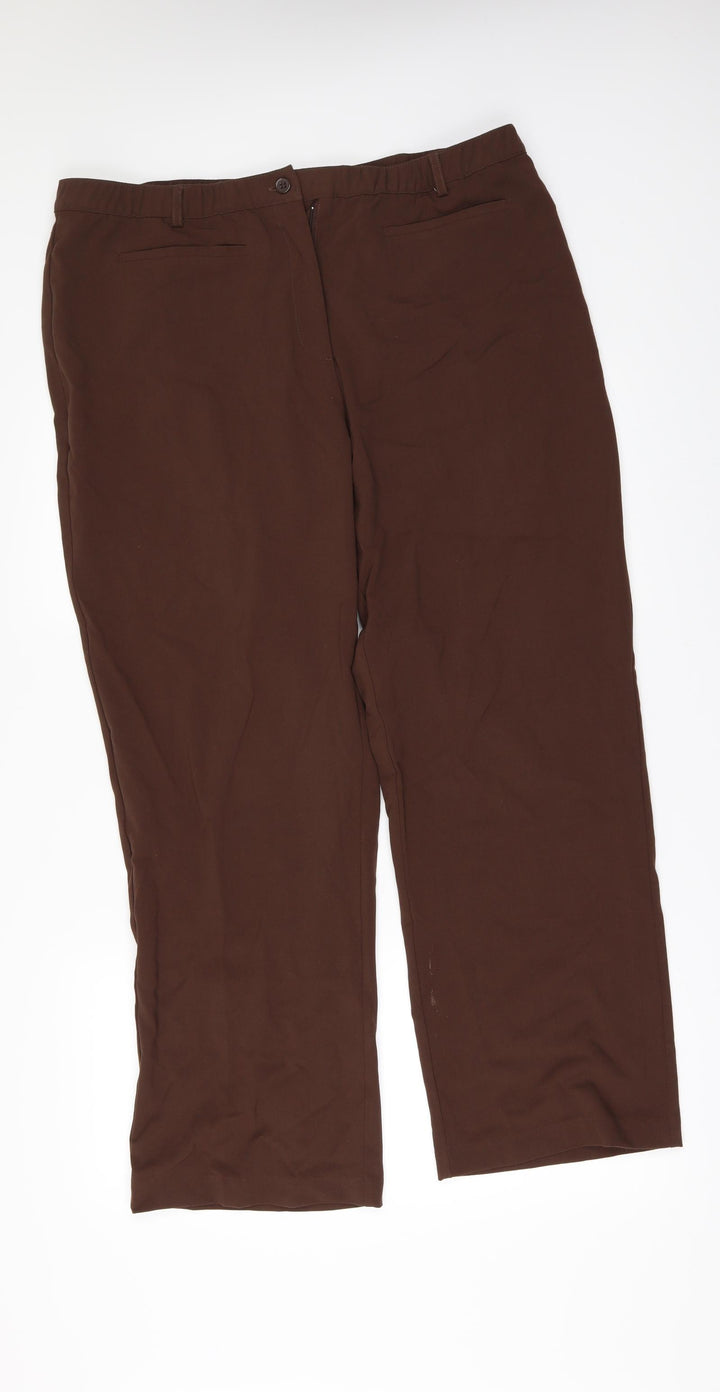 Damart Womens Brown Trousers Size 42 in L29 in