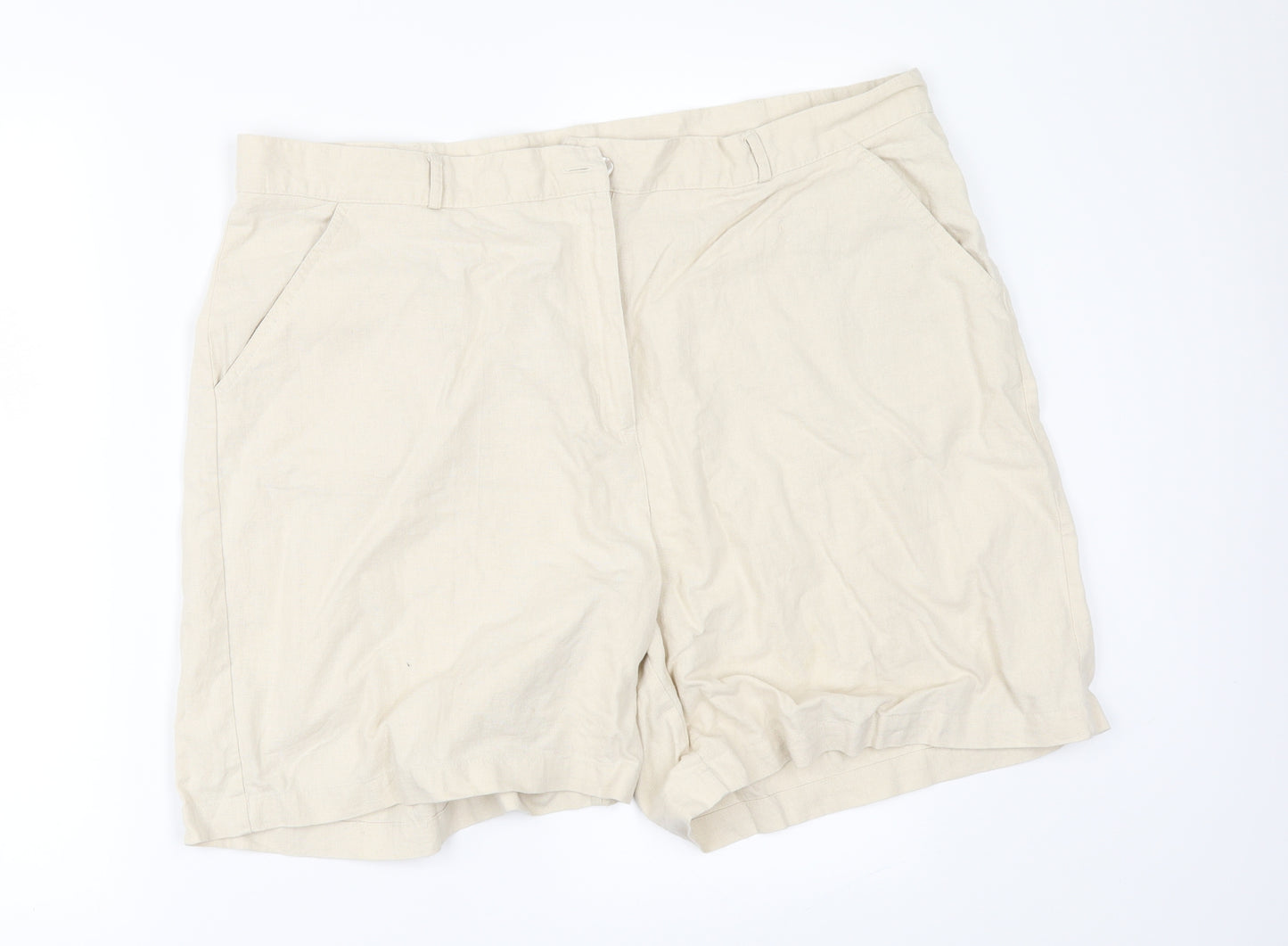 Preworn Womens Beige   Chino Shorts Size 42 in