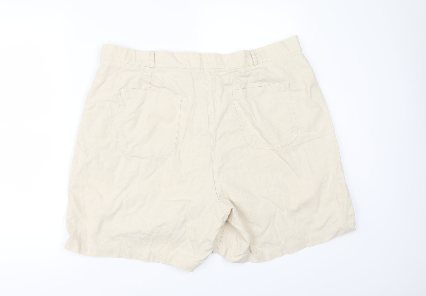 Preworn Womens Beige   Chino Shorts Size 42 in